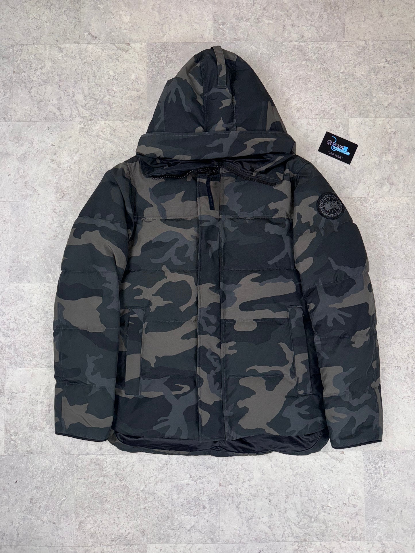 CANADA GOOSE MACMILLAN BLACK BADGE 'CAMO' SMALL