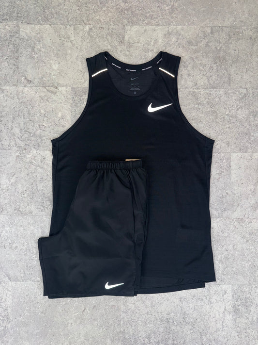 NIKE MILER VEST SET 'BLACK'